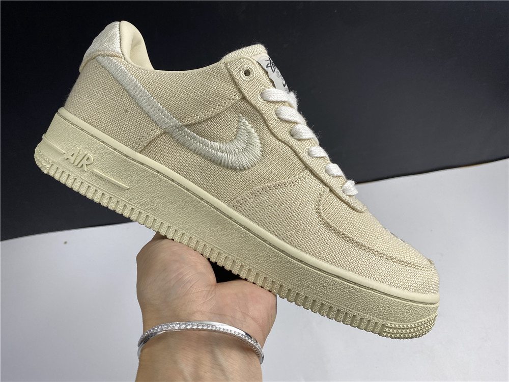 Stussy x Nike Air Force 1 Low Fossil Stone CZ9084-200